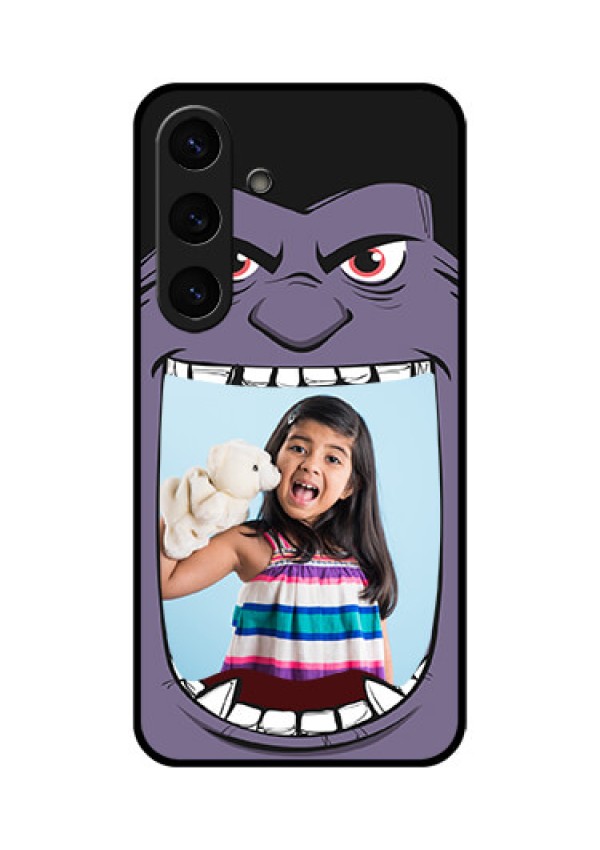 Galaxy S25 Plus 5G Custom Glass Phone CaseAngry Monster Design