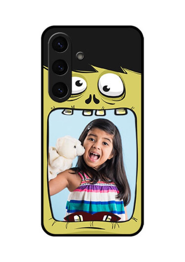 Galaxy S25 Plus 5G Custom Glass Phone CaseCartoon Monster Back Case Design