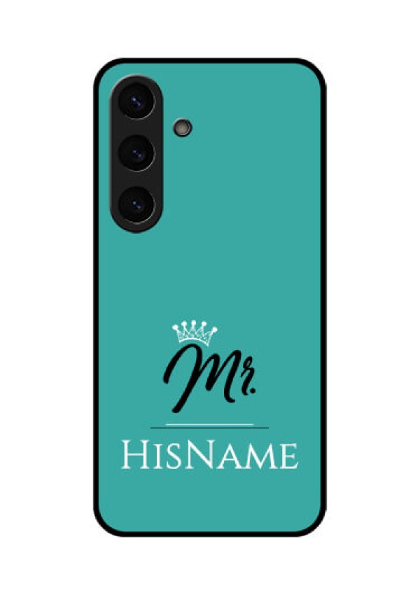 Galaxy S25 Plus 5G Custom Glass Phone CaseMr With Name Design