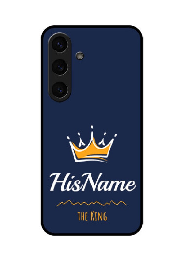 Galaxy S25 Plus 5G Custom Glass Phone CaseKing With Name Design