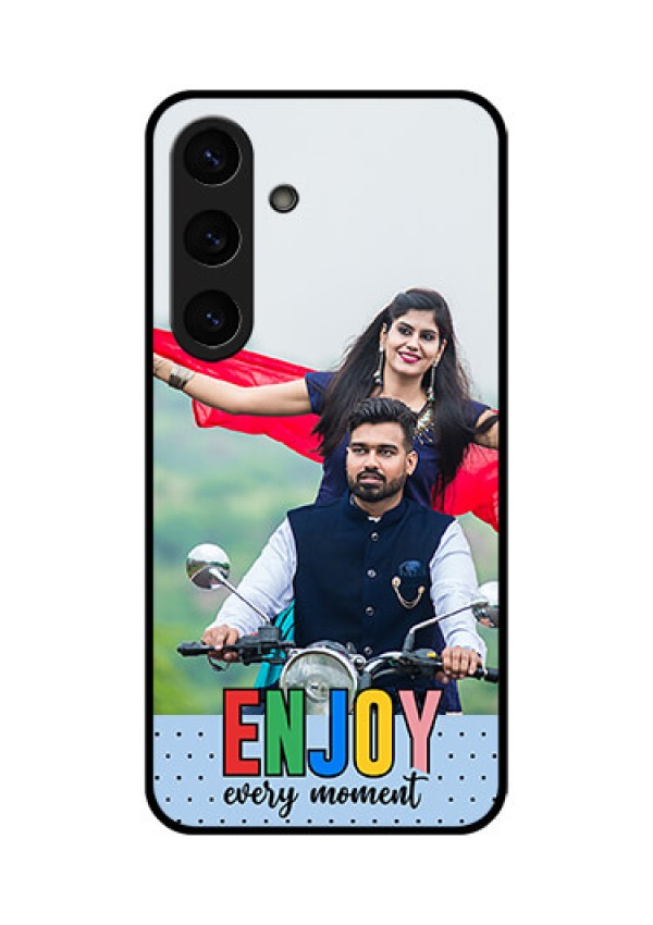 Galaxy S25 Plus 5G Custom Glass Phone CaseEnjoy Every Moment Design