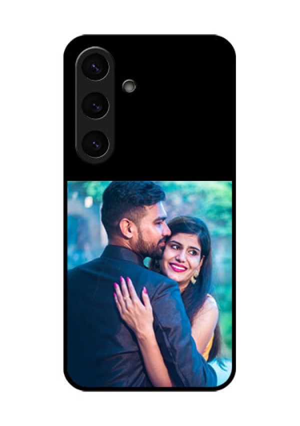 Galaxy S25 Plus 5G Custom Glass Phone Case - Upload Full Picture With Custom Color Design