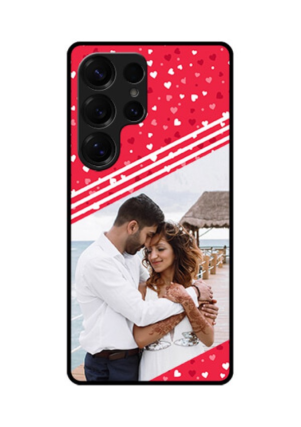 Galaxy S25 Ultra 5G Custom Glass Phone CaseValentines Gift Design