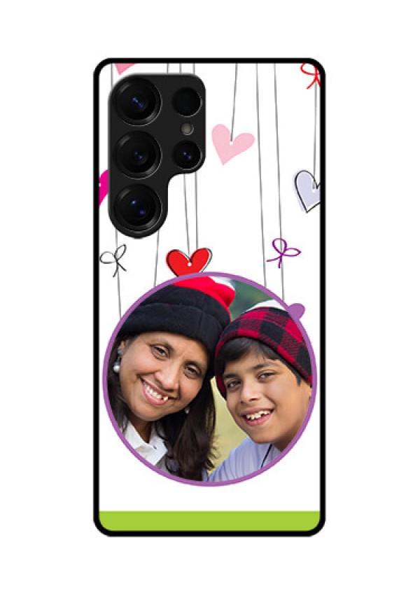 Galaxy S25 Ultra 5G Custom Glass Phone CaseCute Kids Phone Case Design
