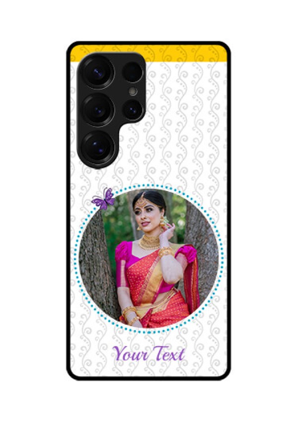 Galaxy S25 Ultra 5G Custom Glass Phone CaseGirls Premium Case Design