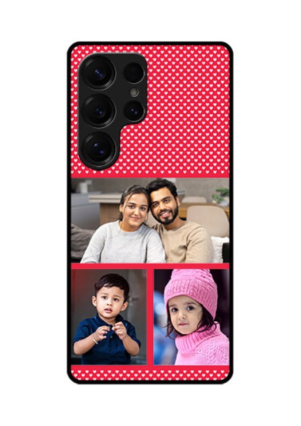 Galaxy S25 Ultra 5G Custom Glass Phone CaseBulk Photo Upload Design