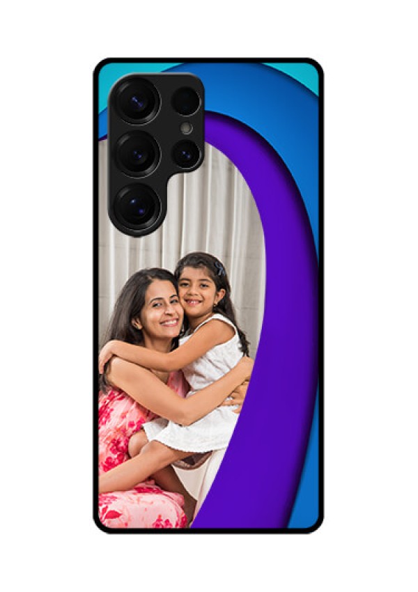 Galaxy S25 Ultra 5G Custom Glass Phone CaseSimple Pattern Design