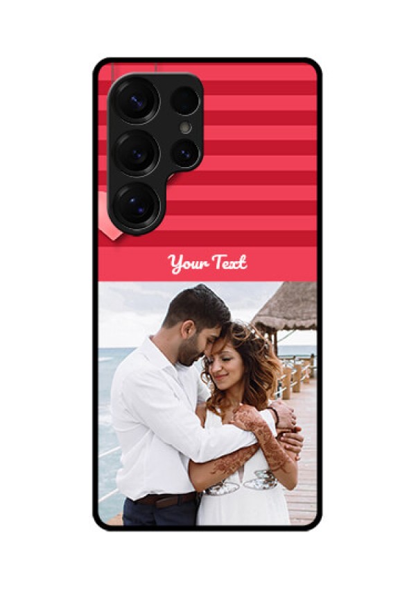 Galaxy S25 Ultra 5G Custom Glass Phone CaseValentines Day Design
