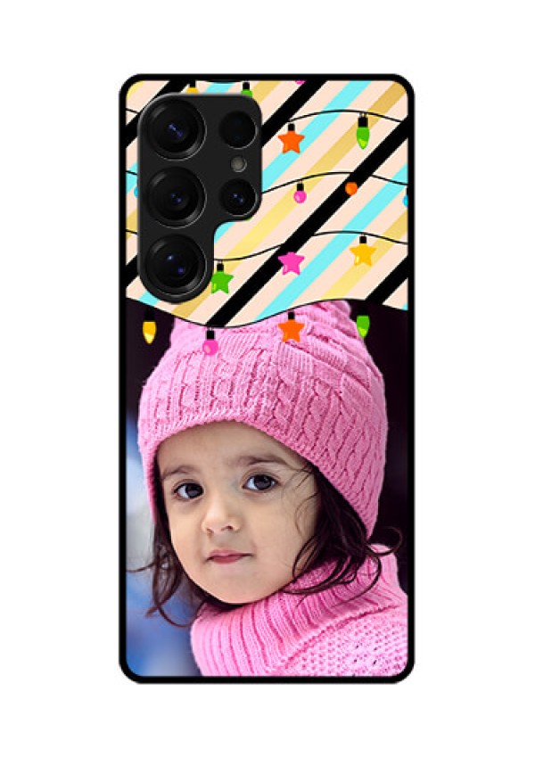 Galaxy S25 Ultra 5G Custom Glass Phone CaseLights Hanging Design