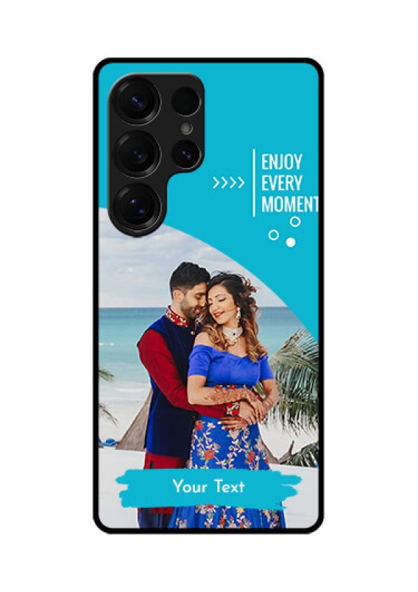Galaxy S25 Ultra 5G Custom Glass Phone CaseHappy Moment Design