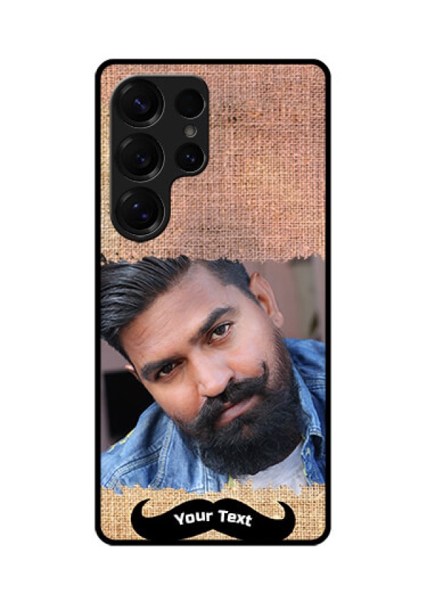 Galaxy S25 Ultra 5G Custom Glass Phone CaseWith Texture Design