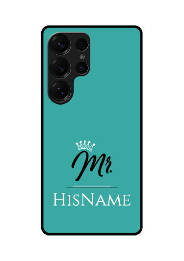 Galaxy S25 Ultra 5G Custom Glass Phone CaseMr With Name Design