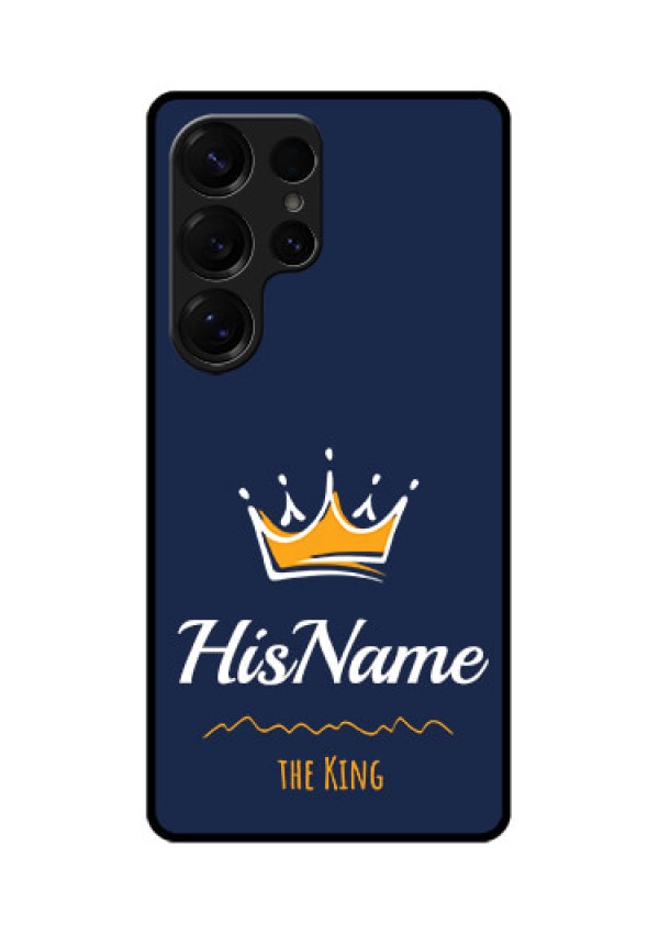 Galaxy S25 Ultra 5G Custom Glass Phone CaseKing With Name Design