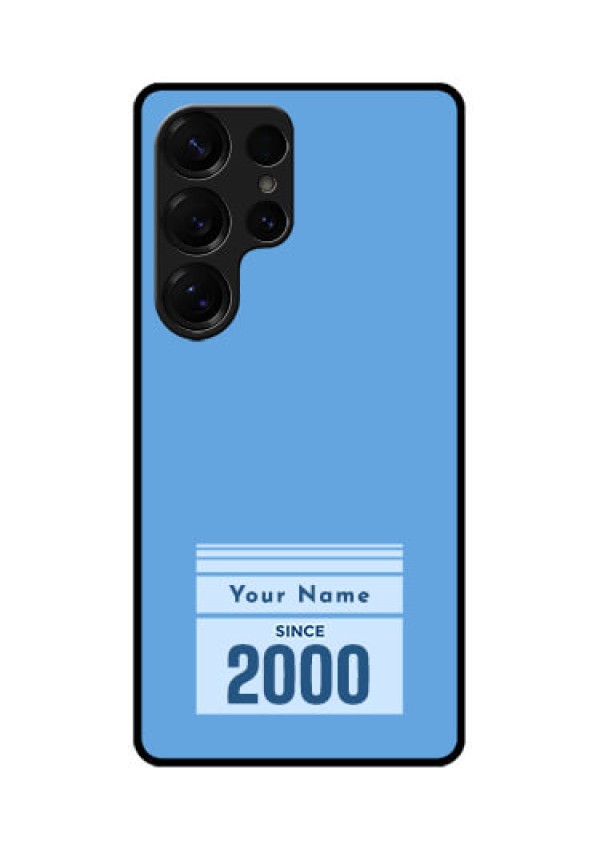 Galaxy S25 Ultra 5G Custom Glass Phone CaseCustom Year Of Birth Design
