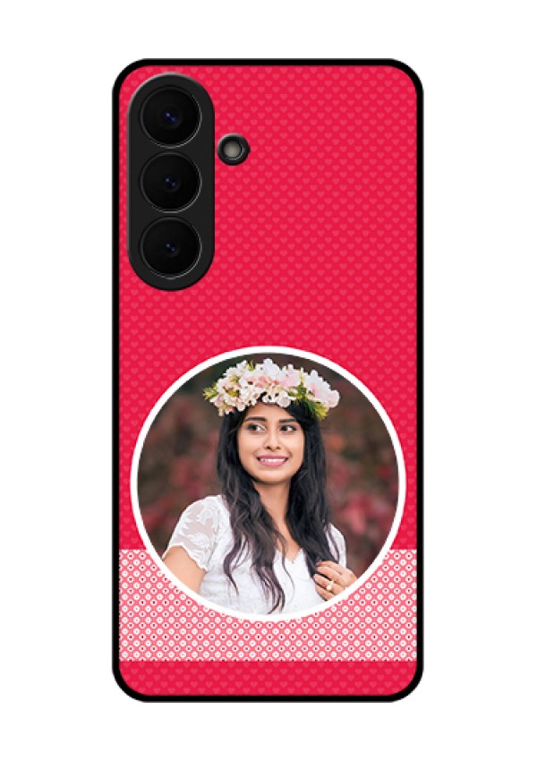 Samsung Galaxy S26 Plus 5G Custom Glass Phone Case - Pink Color Pattern Design