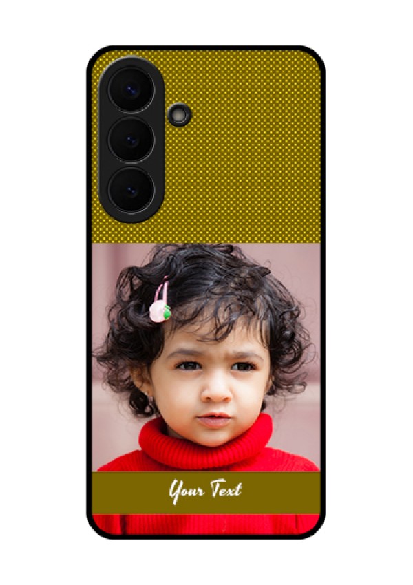 Samsung Galaxy S26 Plus 5G Custom Glass Phone Case - Simple Green Color Design