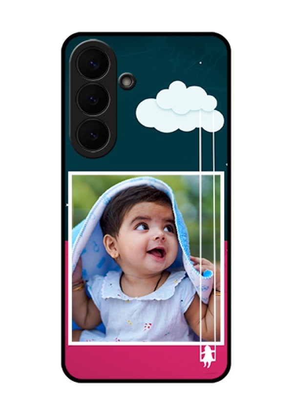 Samsung Galaxy S26 Plus 5G Custom Glass Phone Case - Cute Girl With Cloud Design