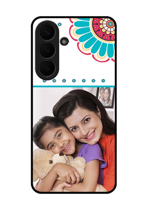 Samsung Galaxy S26 Plus 5G Custom Glass Phone Case - Flower Design
