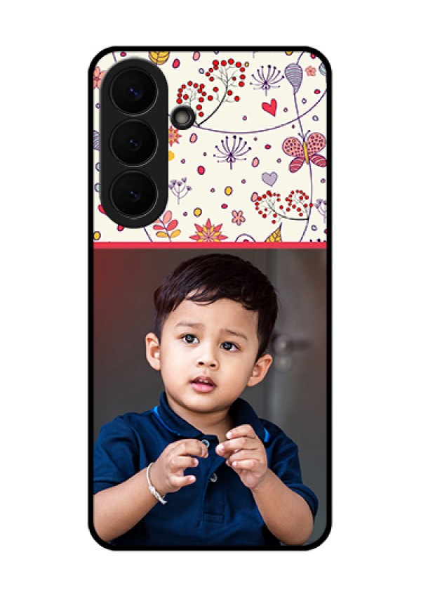 Samsung Galaxy S26 Plus 5G Custom Glass Phone Case - Premium Floral Design