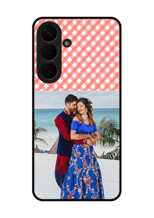 Samsung Galaxy S26 Plus 5G Custom Glass Phone Case - Pink Pattern Design