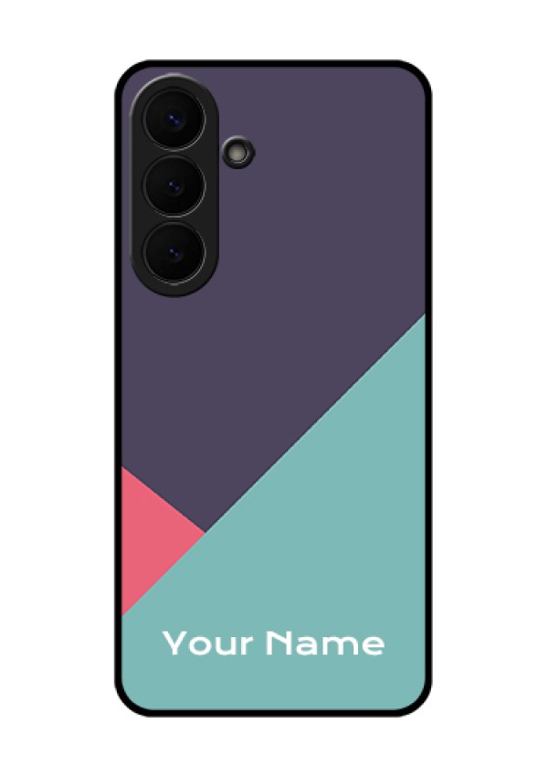 Samsung Galaxy S26 Plus 5G Custom Glass Phone Case - Tri Color Abstract Design