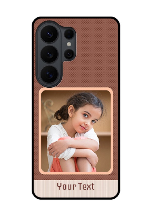 Samsung Galaxy S26 Ultra 5G Custom Glass Phone Case - Simple Pic Upload Design