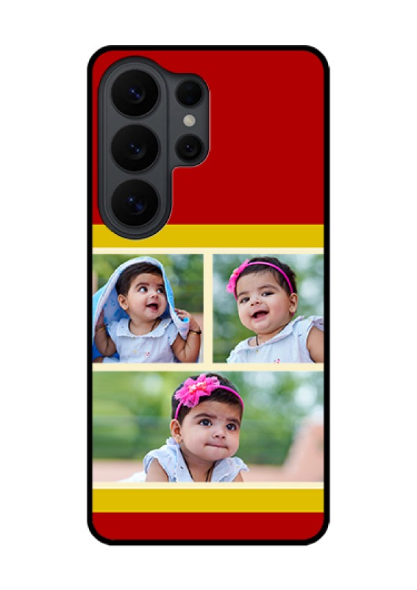 Samsung Galaxy S26 Ultra 5G Custom Glass Phone Case - Multiple Pic Upload Design