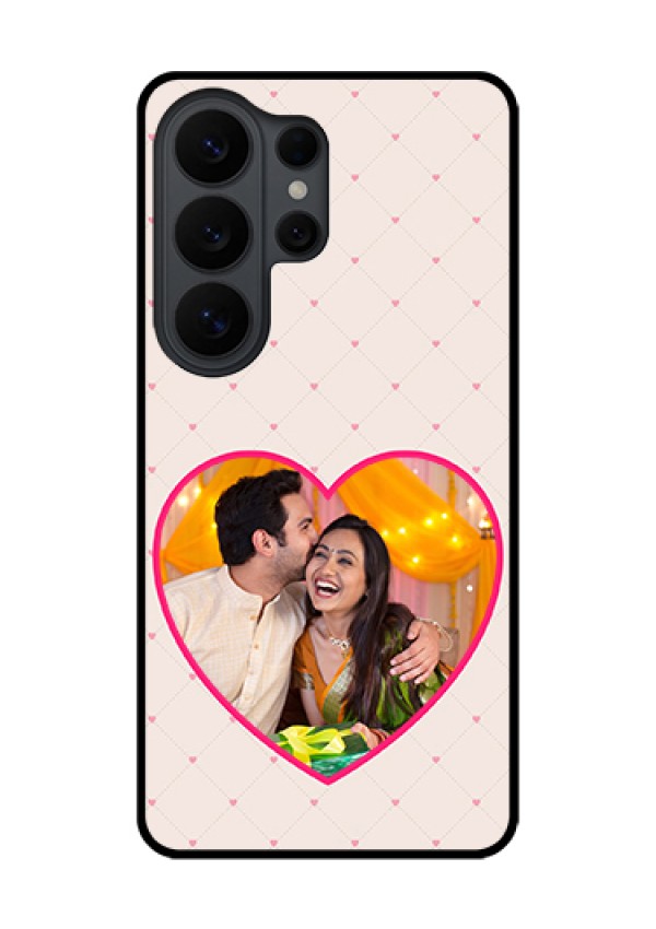 Samsung Galaxy S26 Ultra 5G Custom Glass Phone Case - Heart Shape Design