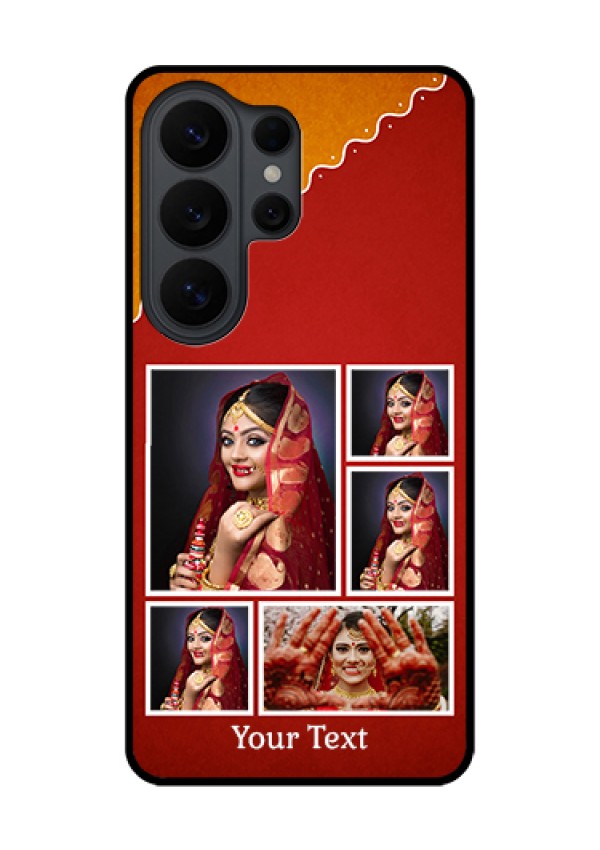 Samsung Galaxy S26 Ultra 5G Custom Glass Phone Case - Wedding Pic Upload Design