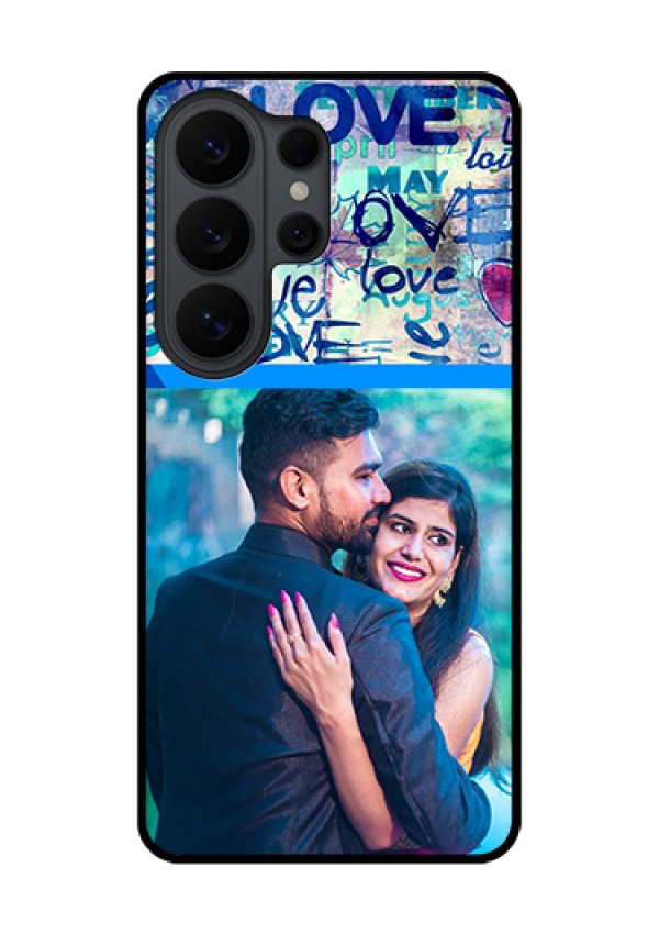 Samsung Galaxy S26 Ultra 5G Custom Glass Phone Case - Colorful Love Design