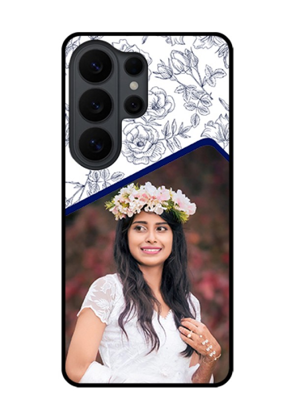 Samsung Galaxy S26 Ultra 5G Custom Glass Phone Case - Classy Floral Design