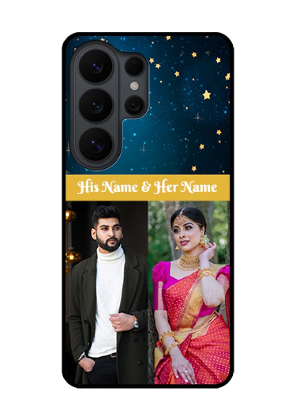 Samsung Galaxy S26 Ultra 5G Custom Glass Phone Case - Galaxy Stars Backdrop Design