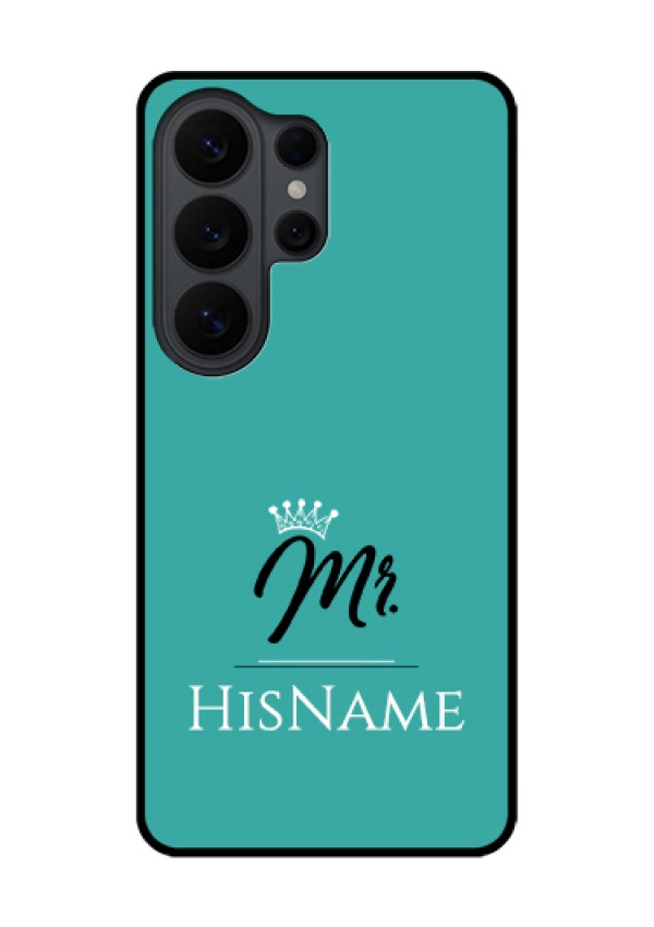 Samsung Galaxy S26 Ultra 5G Custom Glass Phone Case - Mr With Name Design