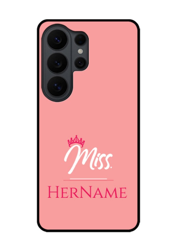 Samsung Galaxy S26 Ultra 5G Custom Glass Phone Case - Mrs With Name Design