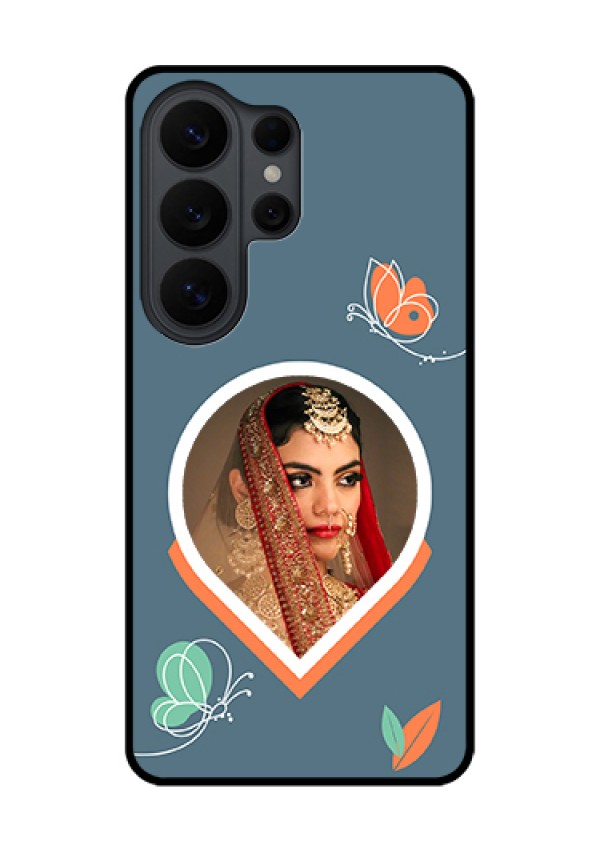Samsung Galaxy S26 Ultra 5G Custom Glass Phone Case - Droplet Butterflies Design