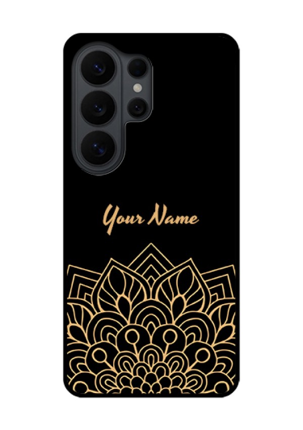 Samsung Galaxy S26 Ultra 5G Custom Glass Phone Case - Golden Mandala Design