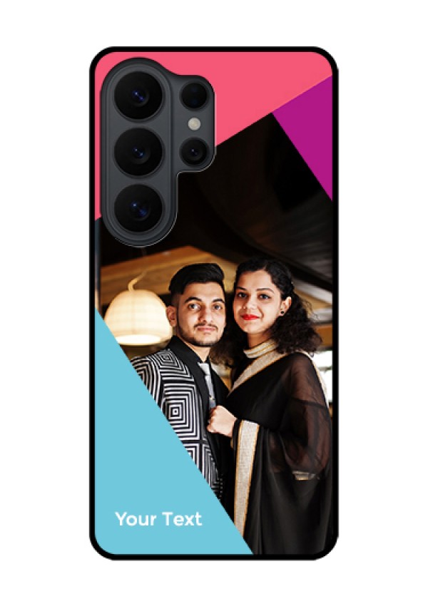 Samsung Galaxy S26 Ultra 5G Custom Glass Phone Case - Stacked Triple Colour Design