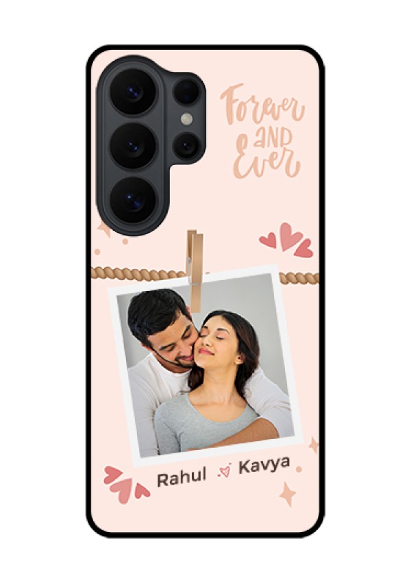 Samsung Galaxy S26 Ultra 5G Custom Glass Phone Case - Forever And Ever Love Design