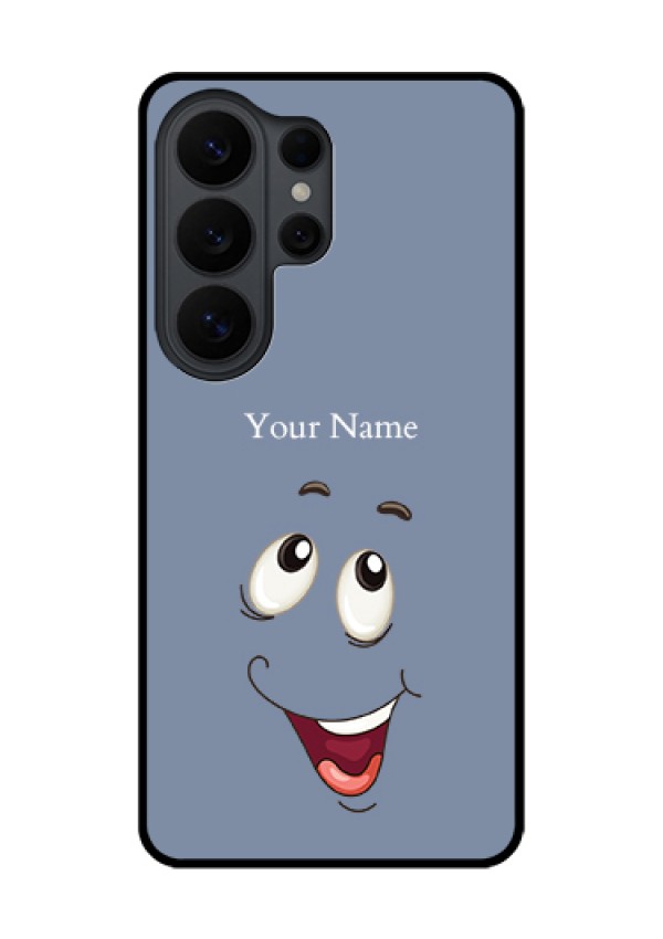 Samsung Galaxy S26 Ultra 5G Custom Glass Phone Case - Laughing Cartoon Face Design