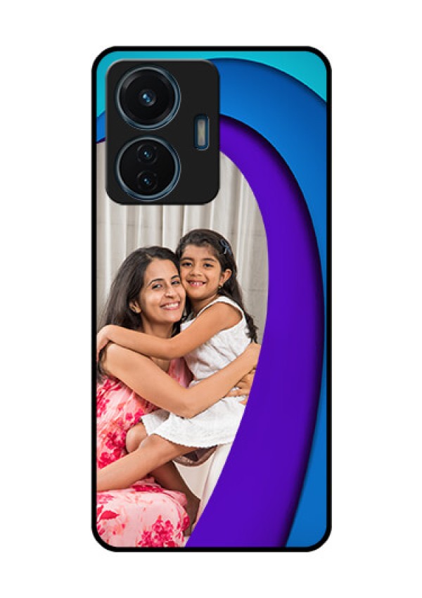 Vivo T1 44w 4G Photo Printing on Glass Case - Simple Pattern Design