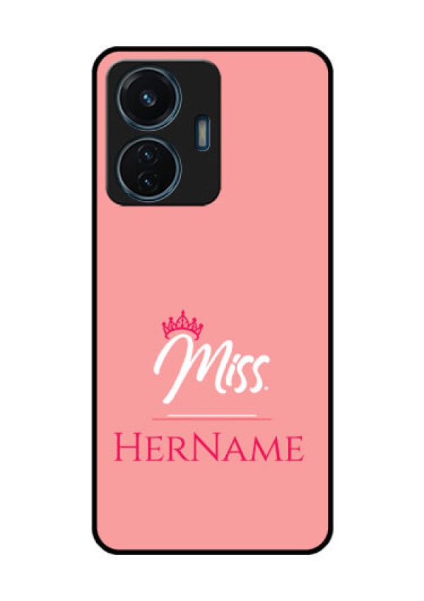 Vivo T1 44w 4G Custom Glass Phone Case Mrs with Name