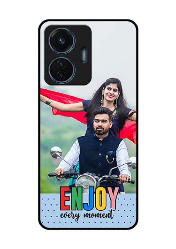 Vivo T1 44W 4G Photo Printing on Glass Case - Enjoy Every Moment Design