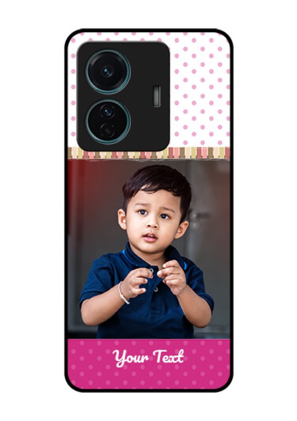 Vivo T1 Pro 5G Photo Printing on Glass Case - Cute Girls Cover Design