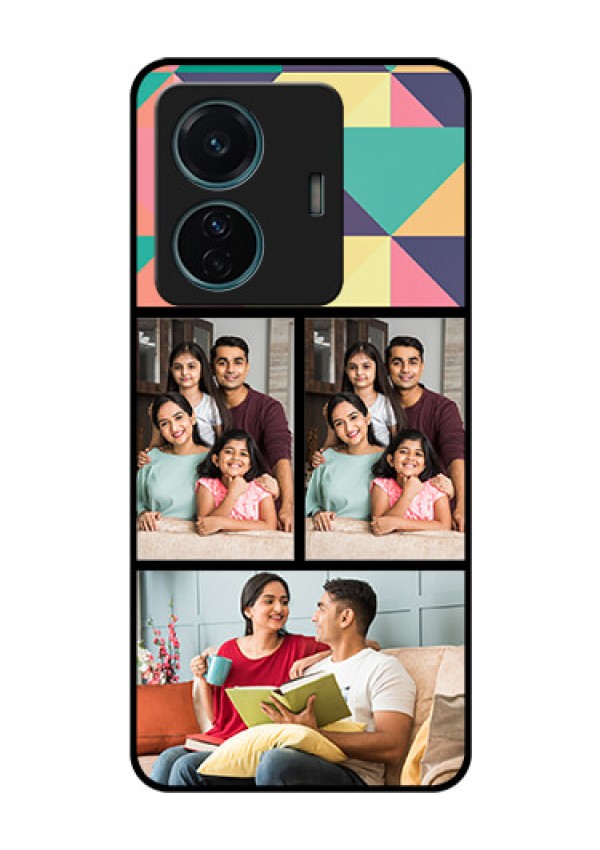 Vivo T1 Pro 5G Custom Glass Phone Case - Bulk Pic Upload Design
