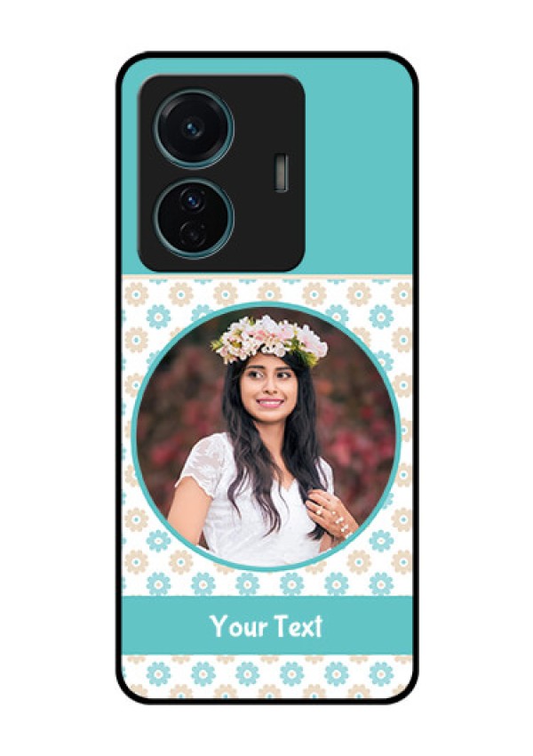 Vivo T1 Pro 5G Custom Glass Mobile Case - Beautiful Flowers Design