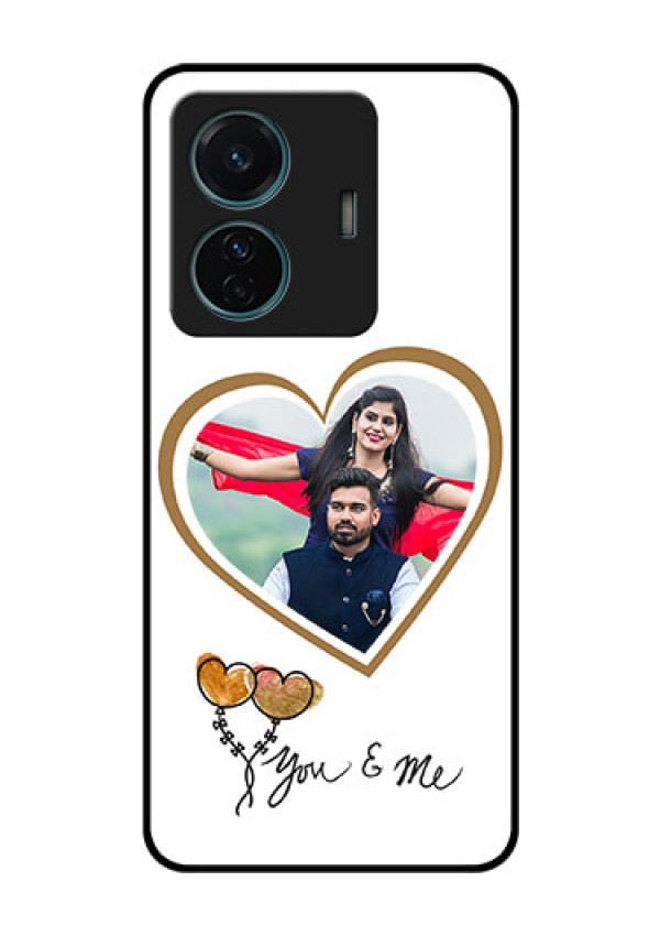 Vivo T1 Pro 5G Custom Glass Mobile Case - You & Me Design