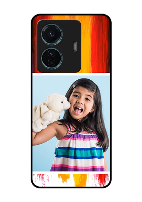 Vivo T1 Pro 5G Personalized Glass Phone Case - Multi Color Design
