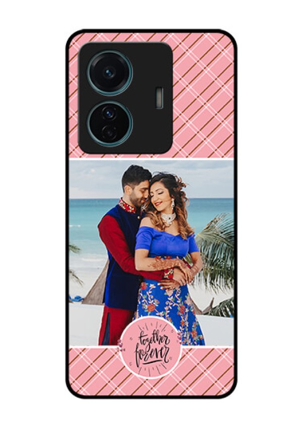 Vivo T1 Pro 5G Personalized Glass Phone Case - Together Forever Design