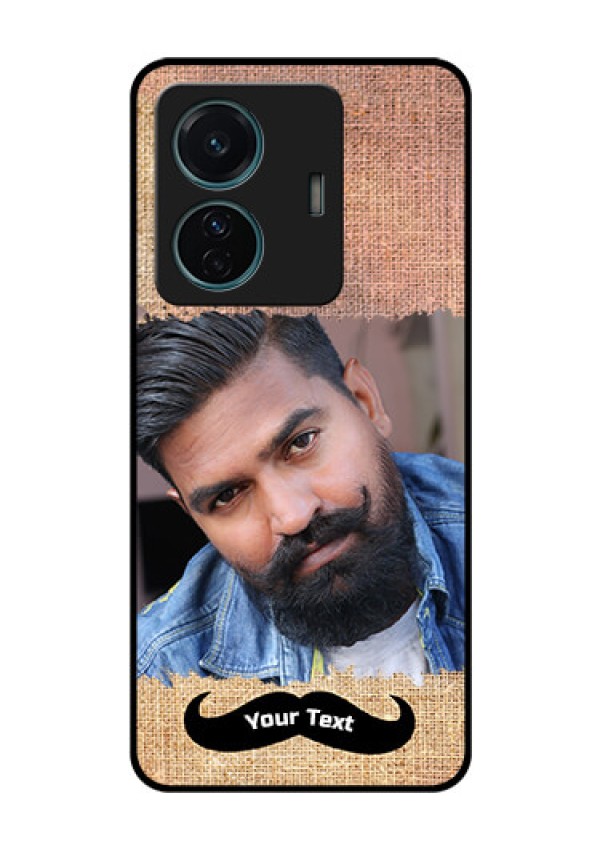 Vivo T1 Pro 5G Personalized Glass Phone Case - with Texture Design