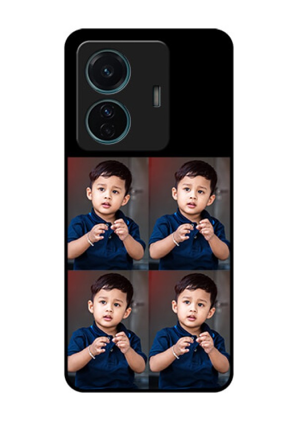 Vivo T1 Pro 5G 4 Image Holder on Glass Mobile Cover